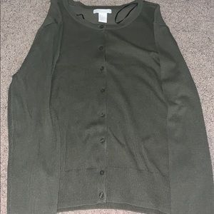 NWOT H&M Green Button Up Sweater